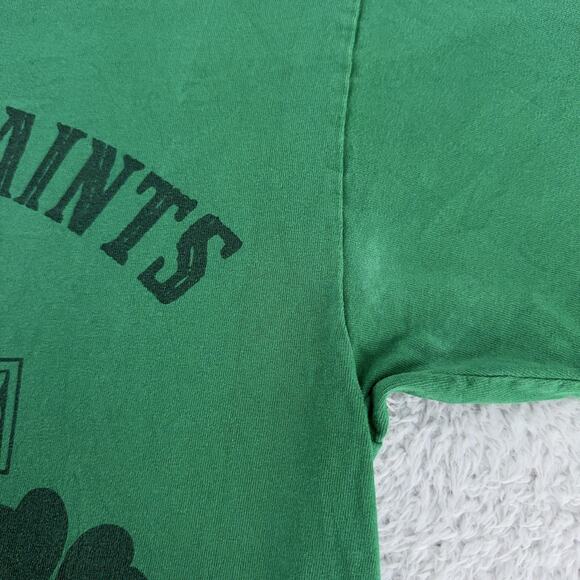 Boondock Saints Shirt Mens Large Green Boston Veritas Aequitas Irish Movie Tee - Picture 4 of 9